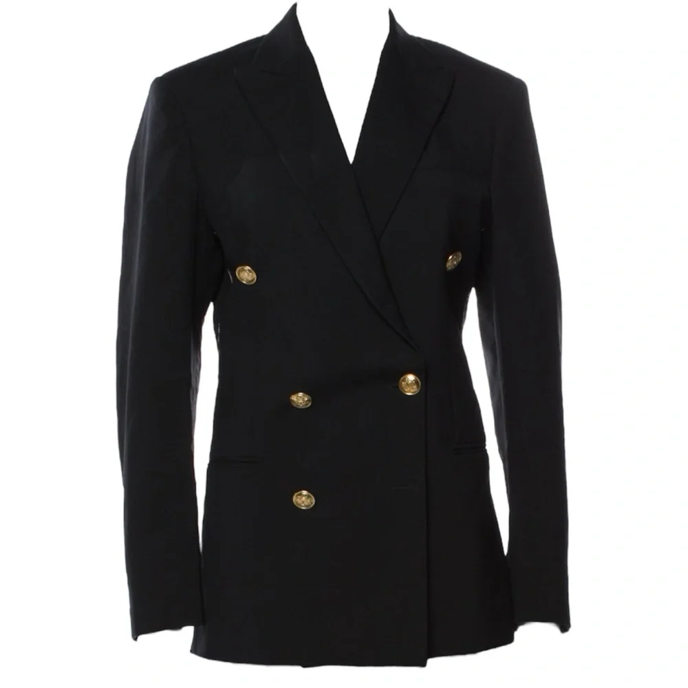 CÉLINE BLACK WOOL & CASHMERE JACKET & PANT SUIT SIZE 38 PHOEBE PHILO - Picture 9 of 16